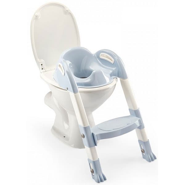 Στεφάνι WC με σκαλοπάτι Thermobaby Kiddyloo Toilet Trainer Light Blue