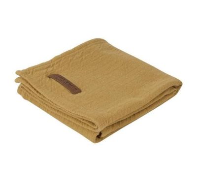 Κουβερτάκι αγκαλιάς - ύπνου Little Dutch Pure Ochre 120 x 120εκ. στο Bebe Maison