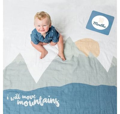 Βρεφικό σετ δώρου με milestones Lulujo I Will Move Mountains στο Bebe Maison