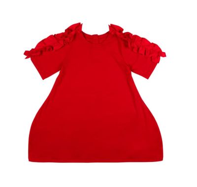 Παιδικό φόρεμα The Tiny Universe “Snake Shoulder Dress” Sharp Red στο Bebe Maison