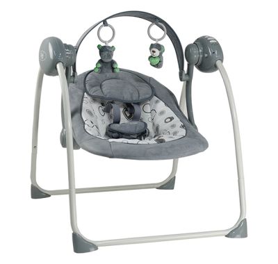 Κούνια Ηλεκτρική Flora 2 in 1 Bebe Stars grey στο Bebe Maison