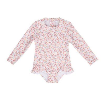 Baby long-sleeved swimsuit with ruffles Little Dutch Summer Flowers στο Bebe Maison