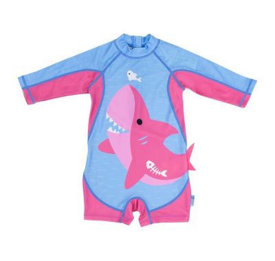 Βρεφικό μαγιό με UPF50 Zoocchini Surf Suit Pink Shark στο Bebe Maison