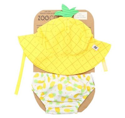 Baby Set of Swimwear and Hat with Upf50+ Zoocchini Pineapple 6-12m στο Bebe Maison