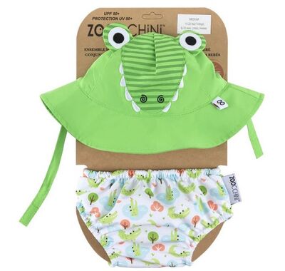 Baby Set and Hat with Upf50+ Zoocchini Alligator 6-12m στο Bebe Maison