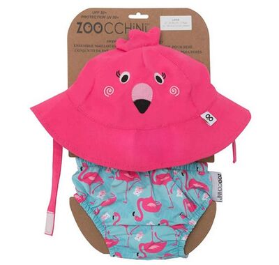 Baby Set and Hat with Upf50+ Zoocchini Flamingo 6-12m στο Bebe Maison