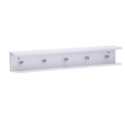 Wall -wall shelf with hangers kids concept lilac star στο Bebe Maison