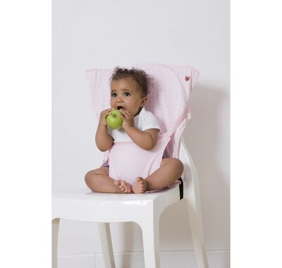 Φορητή θέση φαγητού Baby to Love Pocket chair Αστέρια ροζ στο Bebe Maison