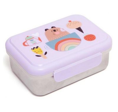 Παιδικό φαγητοδοχείο Petit Monkey Stainless Steel Lunchbox Apple of my Eye στο Bebe Maison