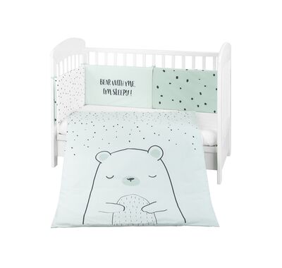 Σετ προίκας 2 τμχ 60/120 Kikka Boo Bear with me Mint στο Bebe Maison