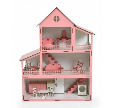 Wooden dollhouse Cangaroo Lilly Ev10 στο Bebe Maison