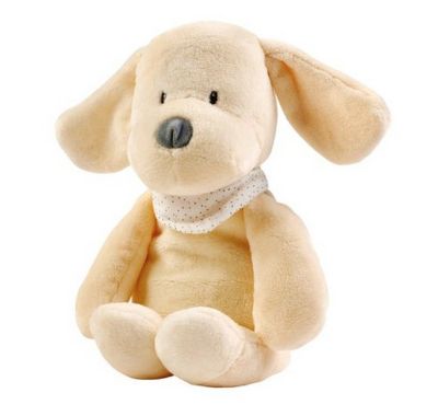 Nattou plush dog with light, white sounds and melodies Sleepy cream στο Bebe Maison