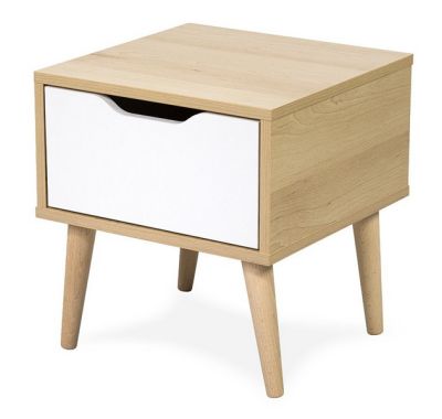 Children's bedside table Klups Sofie white beech στο Bebe Maison