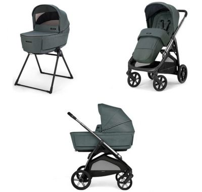 Πολυκαρότσι 2 σε 1 Inglesina Aptica Duo Emerald Green με σκελετό Litio Black στο Bebe Maison