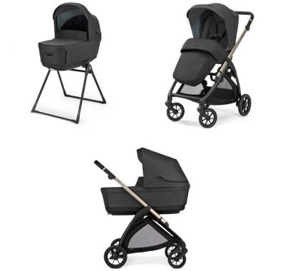 Πολυκαρότσι 2 σε 1 Inglesina Electa Duo Upper Black με σκελετό Iridio Black στο Bebe Maison