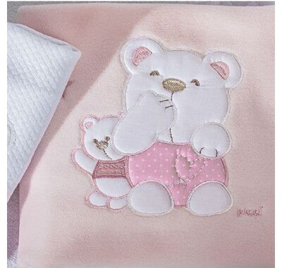 Fleece hug blanket Picci Mami Pink Plan στο Bebe Maison