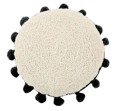 Lorena Canals. Round pillow white-black στο Bebe Maison