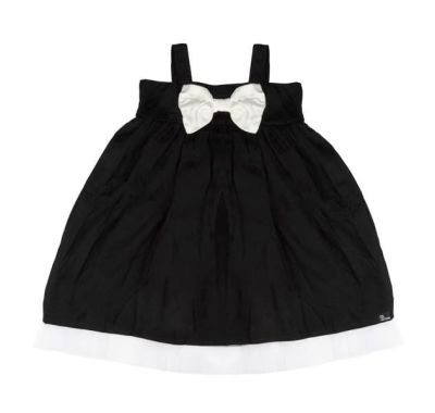 Παιδικό φόρεμα The Tiny Universe “Tiny Shoulders Dress” Black & White στο Bebe Maison