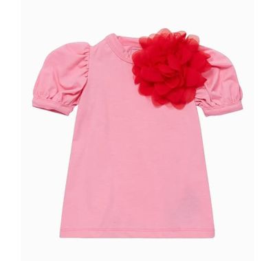 Παιδικό φόρεμα The Tiny Universe “Tiny Flower” Pink & Red στο Bebe Maison