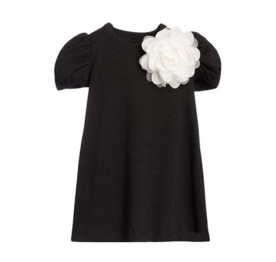 Παιδικό φόρεμα The Tiny Universe “Tiny Flower” All Black στο Bebe Maison