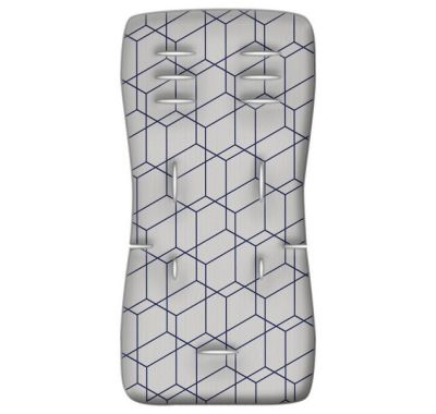 Στρωματάκι καροτσιού Grecostrom Memory Foam Honey Comb γκρι στο Bebe Maison