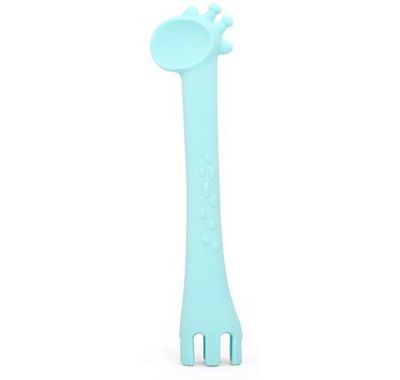 Κουτάλι σιλικόνης Kikka Boo Giraffe Mint στο Bebe Maison