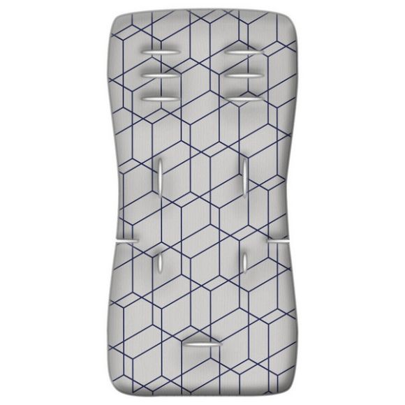 Στρωματάκι καροτσιού Grecostrom Memory Foam Honey Comb γκρι στο Bebe Maison