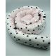 Πολυχρηστικό μαξιλάρι Minene Snuggly Snake Pink Hearts στο Bebe Maison