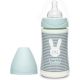 Suavinex Higge mint whiskers plastic bottle with adjustable flow silicone nipple 270 ml 0M + στο Bebe Maison